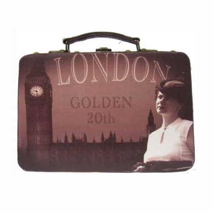 Valisette Vintage «London» - Golden 20th - Small