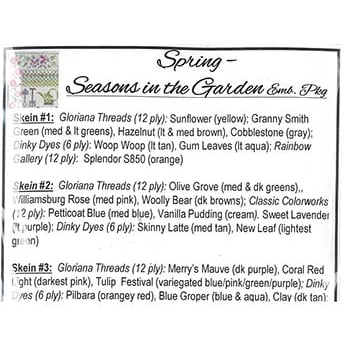 Spring - Seasons In The Garden Emb Pack