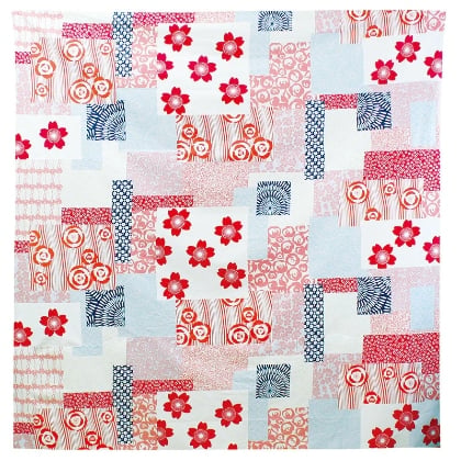 Haregi-tsutsumi - Hana-zukushi Red