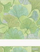 Serviette - Biloba - Vert-Jaune