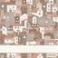 Serviette - Tropea - Rouge-Ecru