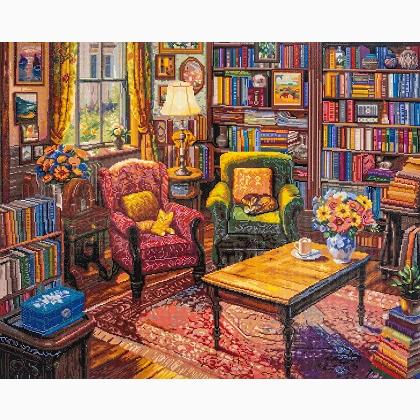 Livres, chats et un puzzle