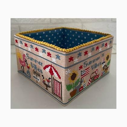 Summer Vibes Sewing Basket