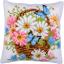 Coussin - Panier de fleurs
