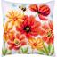 Coussin - Coquelicots et fleurs sauvages