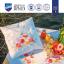 Coussin - Coquelicots et fleurs sauvages