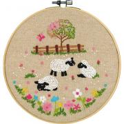 Moutons dans le pré