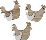Poule en bois