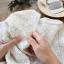Kit Sashiko en tissu de lin (Shippo) - Blanc
