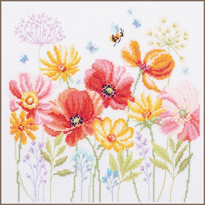 Coquelicots et fleurs sauvages