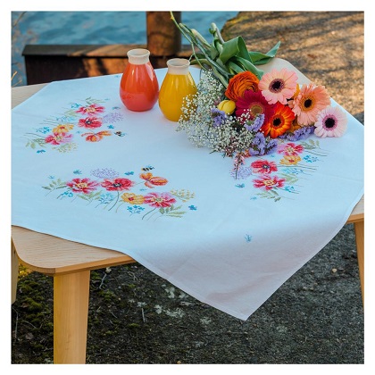 Nappe - Coquelicots et fleurs sauvages