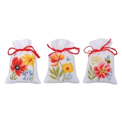 Sac Poutpourri: Coquelicots et fleurs sauvages