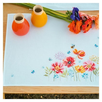 Set de table (2) - Coquelicots et fleurs sauvages