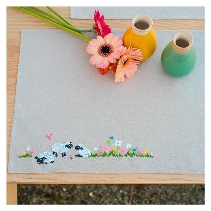 Set de table (2) - Moutons dans le pré