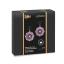 Boucles d'oreilles rondes - Motif violet