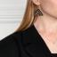 Boucles d'oreilles triangulaires - Motif couleur or