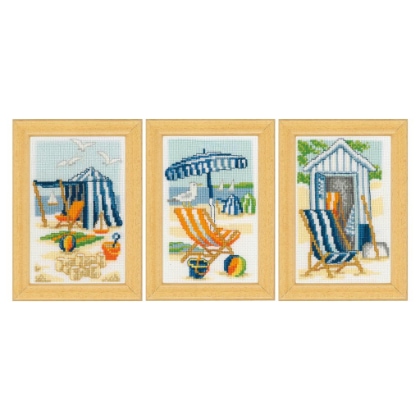 Miniatures Soleil et mer - lot de 3