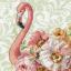 Flamant floral
