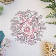 Floral blackwork