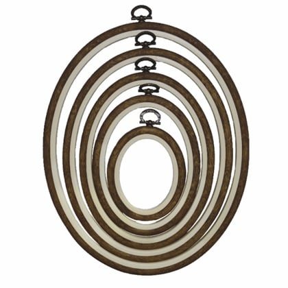 Cadre Ovale 8.5 cm x 10.5cm - Bois