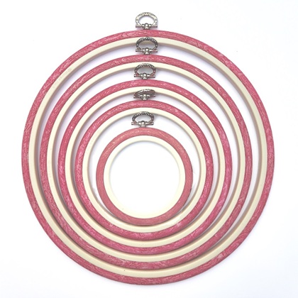 Cadre Ø 20.5 cm. - Rose