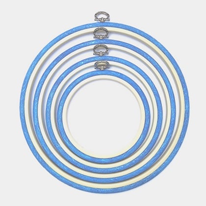 Cadre Ø 24.5 cm. - Bleu