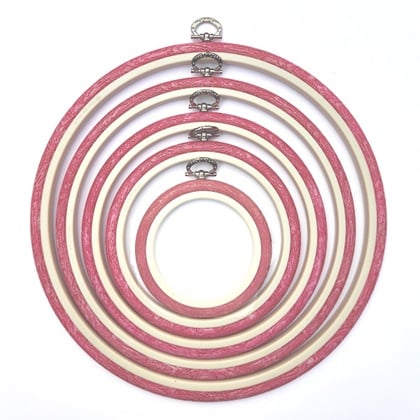 Cadre Ø 24.5 cm. - Rose
