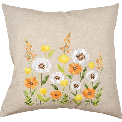 Coussin - Fleurs duveteuses