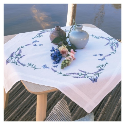 Nappe - Lavande et papillons
