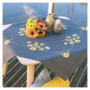Nappe - Rouges-gorges et fleurs jaunes