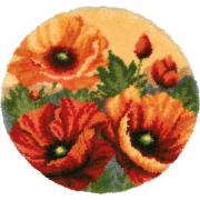 Tapis - Coquelicots rouges