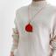 Collier-pendentif Sabae : loupe et miroir de broderie