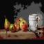 Nature morte à la tasse, aux pommes et aux poires (Jean Chardin)