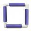 Cadre carré à clips 21x21 - Lilas