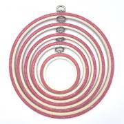 Cadre Ø 24.5 cm. - Rose