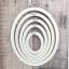 Cadre Ovale 8.5 cm x 10.5cm - Blanc