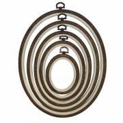 Cadre Ovale 11.5 cm x 15 cm - Bois