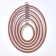 Cadre Ovale 22 cm x 27 cm - Rouge