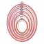 Cadre Ovale 8.5 cm x 10.5cm - Rose