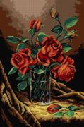Vase de roses rouges (Martin Johnson Heade)