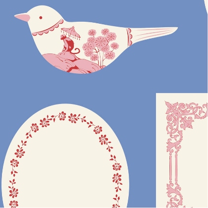Labels & Ornaments Blue
