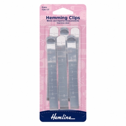 Clips métalliques pour ourlets (6 pièces)