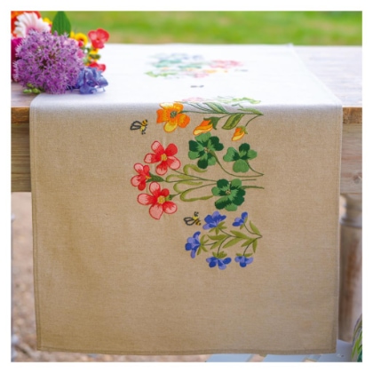 Chemin de table - Fleurs des prés