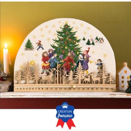 Calendrier de l\'Avent en bois