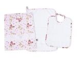 Set Crèche Petits chiens - Rose - Blanc