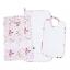 Set Crèche Petits chiens - Rose - Blanc