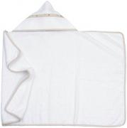 Peignoir de bain triangle - Petits cœurs - Tourterelle