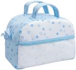 Trousse toilette - Petits cœurs - Ciel bleu