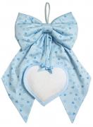 Ruban de naissance avec cœur - Petits cœurs - Ciel bleu