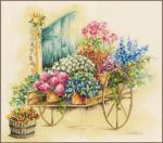 Chariot à fleurs